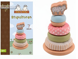Mike en Molly - Stapeltoren 80174 - Zachte ringen - Educatief speelgoed