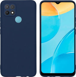 iMoshion Hoesje Geschikt voor Oppo A15 Hoesje Siliconen - iMoshion Color Backcover - Donkerblauw