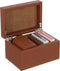 J-Line doos kaartspel - kunstleder - cognac