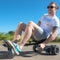 Hoverkart voor Hoverboard - Zitje voor 6,5 8,5 en 10 inch - Verstelbare voetsteun - Zwart