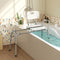 Coast Badkuipoverzetbank - Extra Breed Zitvlak 42 x 36 cm - Hoogteverstelbaar 49-59 cm - Wit