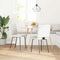 vidaXL - Eetkamerstoelen - 2 - st - kunstleer - wit