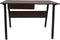 Bureau computer tafel Stoer - industrieel vintage - zwart metaal bruin hout