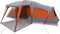 vidaXL - Familietent - met - verandakoepel - 9persoons - waterdicht - grijs - oranje