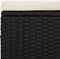 vidaXL - Hocker - met - kussen - 40x30x40 - cm - poly - rattan - zwart
