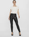 VERO MODA VMGAYA MR PL LEGGING - PU legging - Vegan leather - Zwart
