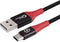 Microconnect MC-AUSBC-SC - USB-A naar USB-C datablokkeringskabel - Veilig opladen - Rood Zwart