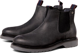 JACK&JONES JFWLEYTON LEATHER SN - Heren laarzen - Pirate Black