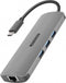 Sitecom CN-382 - USB-C Multi Adapter - HDMI en Gigabit LAN - Grijs