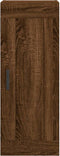 vidaXL - Wandkast - 34,5x34x90 - cm - bewerkt - hout - bruin - eikenkleur