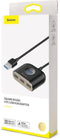 Baseus Square round - USB Hub 4-in-1 - 3x USB 2.0 en 1x USB 3.0 - Zwart