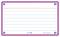 Oxford Flash 2.0 - Flashcards - Gelijnd - A7 - Licht Paarse rand - 80 stuks