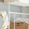 SoBuy KLS07-W - Telescoop Kledingrek - Verstelbaar B(52-80) x H(233-295) cm - Wit