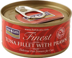 Fish4Cat Canned tuna steak with prawns | 70