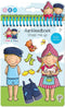Fien en Teun - Aankleedboekje - 8 pagina’s modellen 8 inkleurpagina’s 8 stickervellen