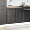 vidaXL - Spoelbakonderkast - Porto - 80x46x81,5 - cm - bewerkt - hout - zwart