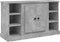 vidaXL - Dressoir - 100x35,5x60 - cm - bewerkt - hout - betongrijs