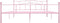vidaXL - Bedframe - metaal - roze - 180x200 - cm