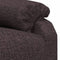 vidaXL Fauteuil verstelbaar stof donkerbruin