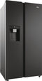 Haier HSW79F18DIPT - Amerikaanse Koelkast - 601 liter - Zwart