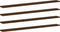 vidaXL - Wandschappen - 4 - st - 100x10x1,5 - cm - bewerkt - hout - bruin - eikenkleur