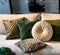 Dutch Decor PHILLY - Sierkussen velvet 45x45 cm - Chive - groen - Inclusief binnenkussen