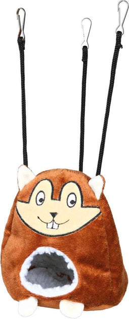 Hamster Huisje - Hamster speelgoed - Trixie - Knaagdier huisje - Knaagdieren - Zacht nestje slaapplek - Eenvoudig op te hangen in kooi - Uniek design