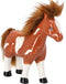 Spaarpot Horse bruin of zwart aardewerk 17,8x6,8x18,2cm