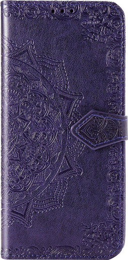 Hoesje Met Pasjeshouder Geschikt voor Sony Xperia 5 - Mandala Bookcase - Paars