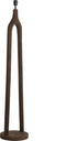 Light & Living Vloerlamp Xitta - Mangohout - 135cm - Donkerbruin - excl. kap