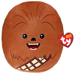 Ty Squish-A-Boo Chewbacca - Knuffel 20 cm - Officieel gelicenseerd Star Wars product - Bruin