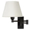 Atmooz - Wandlamp Teresina - Industrieel - Woonkamer / Slaapkamer - Zwart en witte kap - Hoogte 25cm - Metaal