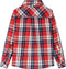 vidaXL-Kinderoverhemd-geruit-140-rood-en-marineblauw