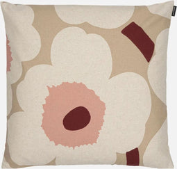 Marimekko - Unikko - Kussensloop - Katoen - Beige Roze - 60x63cm