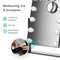 Mirlux Hollywood Spiegel 44x30CM - Make Up Spiegel - Dimbaar LED Lampen - Zwart