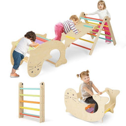 Coast 7-in-1 - Binnen Klimspeelgoed - Houten Montessori Klimset - Veelkleurig