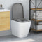 vidaXL - Toiletdeksel - met - Snelle - Montage - en - Soft - Close - in - Duroplast - Grijs