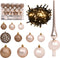 vidaXL - Kunstkerstboom - met - scharnieren - 150 - LED's - en - kerstballen - 150 - cm