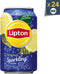 Lipton Ice Tea Sparkling frisdrank, bruisend, sleek blik van 33 cl, pak van 24 stuks