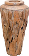 vidaXL - Decoratievaas - 40x100 - cm - massief - teakhout