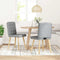 vidaXL - Eetkamerstoelen - 2 - st - stof - lichtgrijs