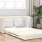 vidaXL - Vloerl - sofa - bed - 2-in-1 - Crème - 124x204x61 - cm - Velours