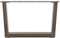 vidaXL - Eettafelpoten - 2 - st - V-vormig - 50x(30-31,3) - cm - staal - naturel