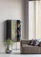 BePureHome Gracious Vitrinekast - Metaal - Zwart - 181x81x41