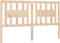vidaXL - Hoofdbord - 146x4x100 - cm - massief - grenenhout