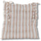 Annas collection - Stoelkussen 38x38 cm Ivoor Streep