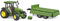 Bruder 2108 John Deere 5115 M - Tractor 1:16 - Kieptrailer - Groen Zwart Geel