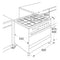 Etna FG190RVS - Gas/Electric Fornuis - 3-rings Wokbrander - Roestvrijstaal