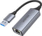 UNITEK U1309A tussenstuk voor kabels USB A RJ45 Grijs