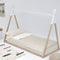 Gewatteerd beddengoed met ritssluiting HappyFriday Basic Beige 105 x 200 cm Vichy